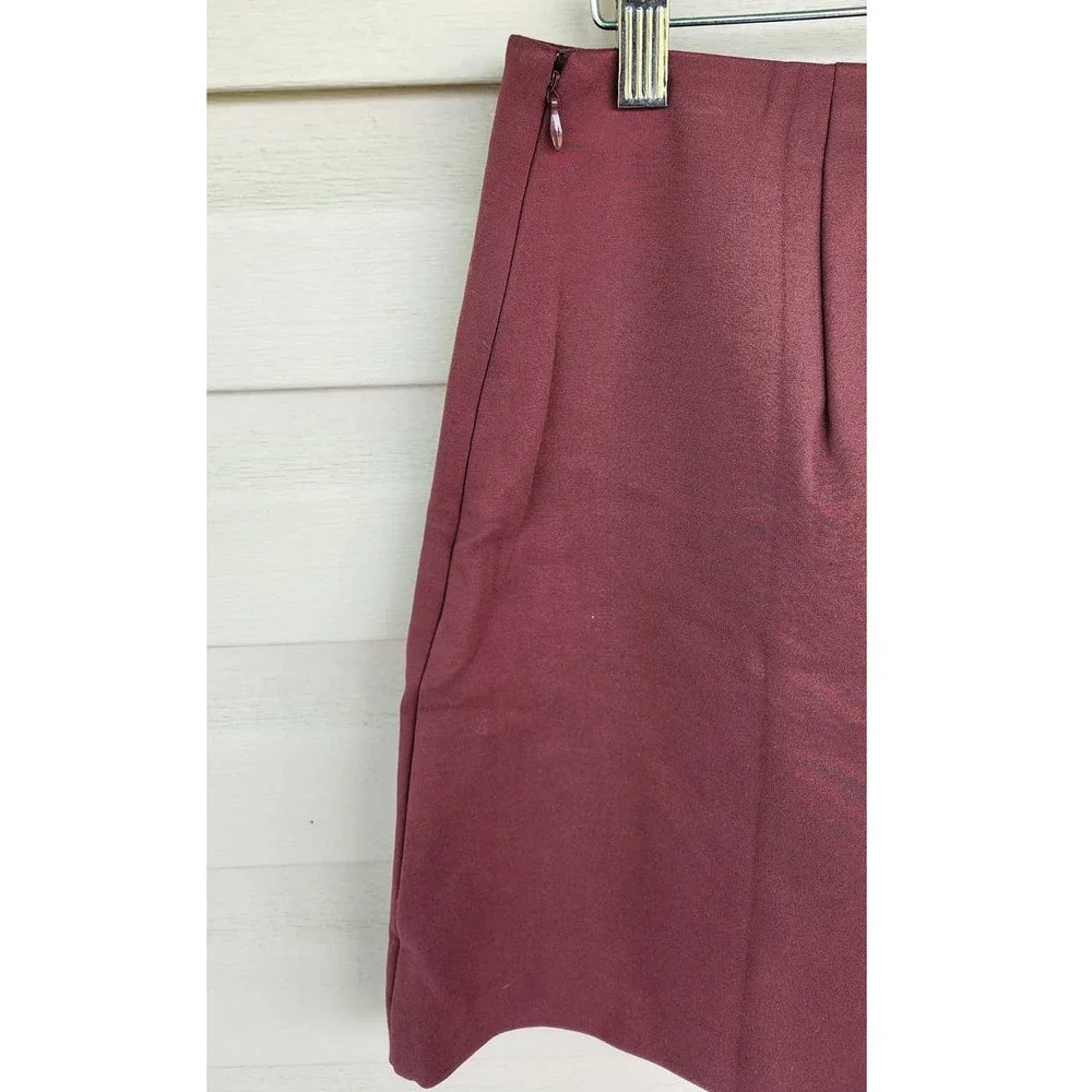New NWOT Maeve For Anthropologie‎ Mauve Berry Mini Micro Skirt Size Large